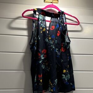 Parker Black Multicolor Floral Blouse